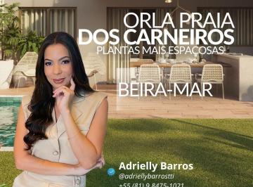 Apartamento de 2 quartos, Tamandaré · Flat à venda em Carneiros - Orla Praia dos Carneiros! - Beira-mar -