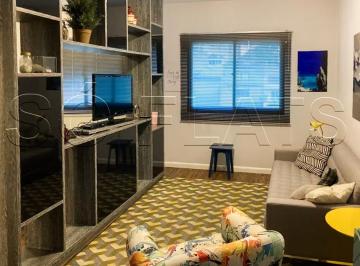 Apartamento · 30m² · 1 Quarto · 1 Vaga · Flat mobiliado em Moema próximo ao Metrô e Shopping Ibirapuera | 30m² com vaga