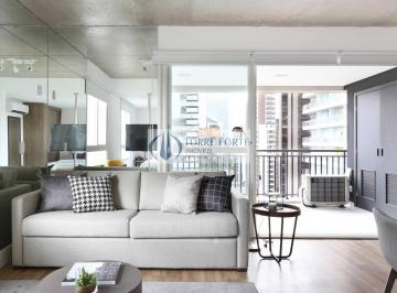 Apartamento · 62m² · 1 Quarto · 1 Vaga · Maravilhoso studio no Brooklin, mobiliado com excelente localização.
