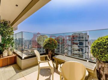 Apartamento · 340m² · 3 Quartos · 4 Vagas · Cobertura à venda no Brooklin Paulista - 340 m², 3 suítes, 4 vagas