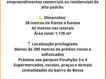 f52246c8a7ff9a40dedda1923c1179b68c92ec81 · Terreno à venda, 1176 m² por R$ 3.000.000,00 - Bessa - João Pessoa/PB