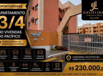 Apartamento de 3 quartos, Barra dos Coqueiros · Excelente Oportunidade !!! - Apartamento à Venda 3/4 com suíte Condomínio Vivendas do Pacífico