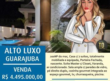 Foto 01 · Casa residencial Alto Luxo Canto do Mar - Condomínio Paraíso para Venda Guarajuba (monte Gordo), Cam