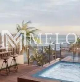 Apartamento · 105m² · 2 Quartos · 2 Vagas · MURO ALTO - Frente ao mar COBERTURA 105,71m²