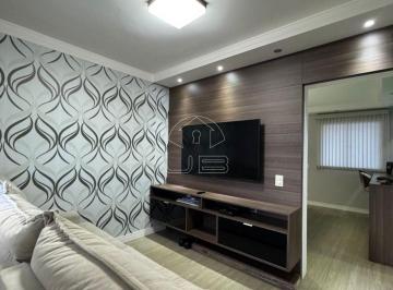 Sala de estar · Apartamento à venda no Condomínio Parque das Flores, em Sumaré/SP