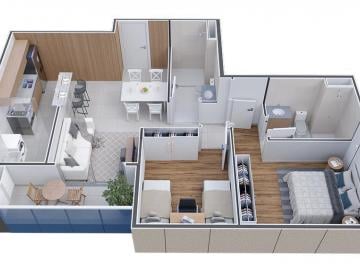 Apartamento · 63m² · 2 Quartos · 1 Vaga · Reserva Parque Clube