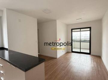 Cozinha / Sala  · Apartamento com 2 dormitórios para alugar, 64 m² por R$ 4.740,00/mês - Parque das Nações - Santo And