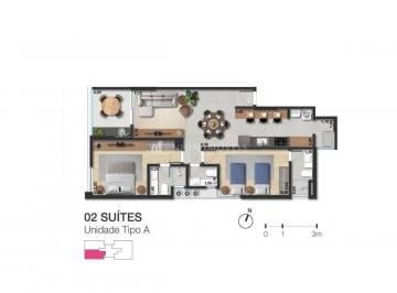 Planta · Apartamento de 2 suítes à venda no bairro Centro em Juiz de Fora/MG.