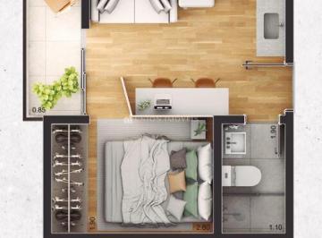 Planta · Studio à venda no bairro São Mateus em Juiz de Fora/MG.