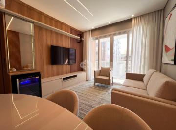 Apartamento · 73m² · 2 Quartos · 1 Vaga · Apartamento com 2 dormitórios 1 suíte mobiliado com box/vaga de garagem na Zona Nova em Capão da Can
