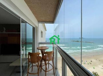 Sacada · Apartamento frente mar com 4 quartos (4 suítes), 1 vaga à venda em Pitangueiras, Guarujá