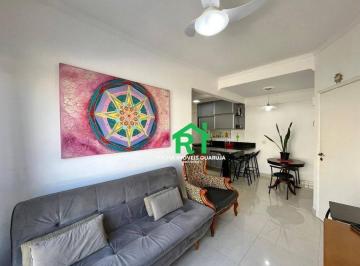 Sala · Apartamento com 1 quarto, 1 vaga e lazer à venda no Tombo, Guarujá