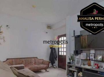 sala de estar · Sobrado com 2 dormitórios à venda, 159 m² por R$ 650.000,00 - Parque Erasmo Assunção - Santo André/S