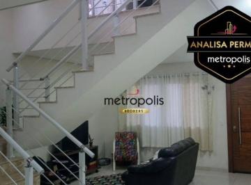 sala de estar · Sobrado com 3 dormitórios à venda, 181 m² por R$ 799.000,00 - Parque Erasmo Assunção - Santo André/S