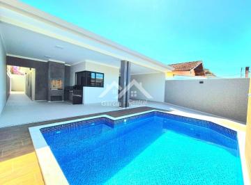 Casa · 250m² · 3 Quartos · 3 Vagas · 
                                Casa Nova com Piscina em Peruíbe
                            