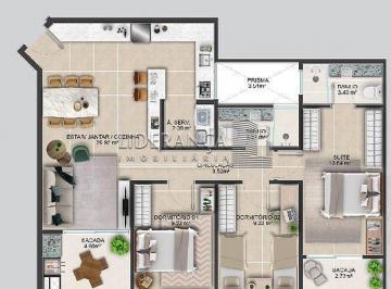 Planta 101 Bloco B · Apartamento à venda - em Coqueiros