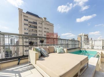 Apartamento · 310m² · 4 Quartos · 5 Vagas · Cobertura para venda e locação em Vila Nova Conceição com 4 quartos, sendo 4 suítes, 310m²