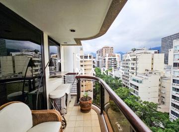Foto 01 · Ipanema Guinle, Apartamento em andar alto, frontal com vista livre para o Cristo e lateral Mar em re