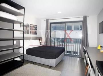 Quarto · Loft mobiliado de 38m² para locação no Moinhos de Vento.