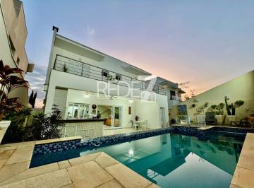 Casa · 325m² · 4 Quartos · 4 Vagas · Imóvel de Luxo no Condomínio Parque das Quaresmeiras em Campinas-SP: 4 suítes, 3 salas, 6 banheiros,