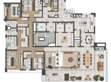 Apartamento de 3 quartos, São Paulo · Ed. Arbre Vila Nova Conceição ao lado do Parque Ibirapuera 3 ou 4 suites (Novo)
