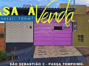 Casa · 55m² · 2 Quartos · Casa á venda, São Sebastião 3 - Passa Tempo/MG.
