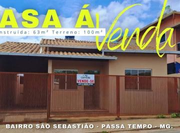 Casa · 63m² · 2 Quartos · 1 Vaga · Casa à venda - Bairro São Sebastião - Passa Tempo - MG.