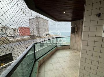 Apartamento · 120m² · 2 Quartos · 1 Vaga · Apartamento 2 dorms com suíte, vista mar na Aviação (Praia Grande) – aluguel R$3.700