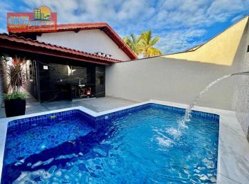 487447f8e9567007a7639164f278b9faa4ccc2e1 · Itanhaém casa nova com piscina e acabamento Moderno e 2 quartos, 70 m² por R$ 389.900 - Santa Terezi