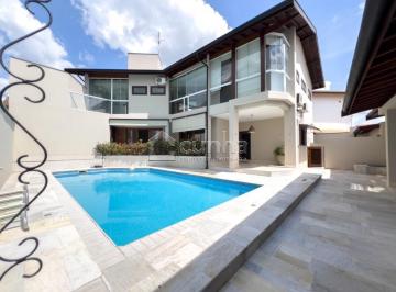 Foto 01 · Luxuosa casa de 4 suítes em condomínio exclusivo de Campinas-SP, no bairro Tijuco das Telhas - 403m²