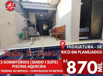 Casa de 1 quarto, Indaiatuba · Casa Térrea Com Piscina - A Venda - Condomínio Jardins Do Império - Indaiatuba!