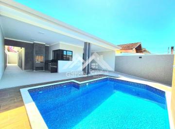 Casa · 250m² · 3 Quartos · 3 Vagas · Casa Nova com Piscina em Peruíbe