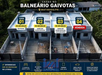 Casa · 62m² · 2 Quartos · 1 Vaga · Casa nova proximo ao mar Gaiovotas Matinhos