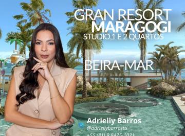 Apartamento de 1 quarto, Maragogi · Flat em Maragogi | Beira-mar | Gran Resort no melhor trecho de Praia!