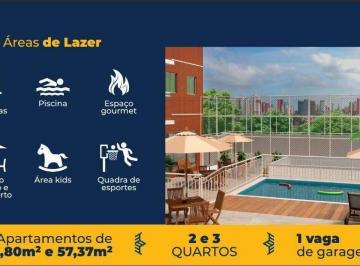 Apartamento · 57m² · 3 Quartos · 1 Vaga · Porto Real Pedreira Belém — Condomínio Pronto com Piscina, Academia e Salão de Festas