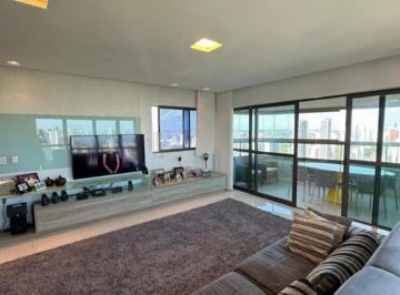 Imagine viver em um refúgio de elegância no Edifício Jardim Beira Rio, no coraçã · Apartamento com 240 m², 4 suítes, 1 por andar, 3 vagas, à venda em Torre