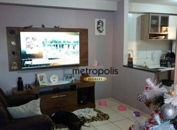 Sala · Apartamento com 2 dormitórios à venda, 55 m² por R$ 245.000,00 - Jardim do Estádio - Santo André/SP