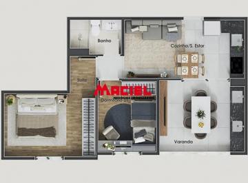 Apartamento · 50m² · 2 Quartos · 2 Vagas · Ed Avante Condomínio Clube (bairro Floresta) - 2 quartos / 1 WC / 2 vagas / varanda gourmet