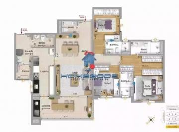 Apartamento · 142m² · 3 Quartos · 3 Vagas · Apartamento à venda em Campinas, Parque Prado, com 3 suítes, com 142 m², Reserva Prado