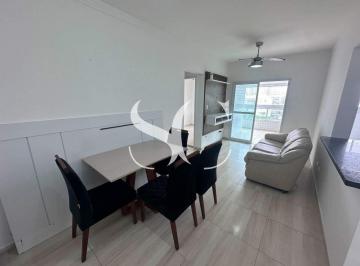 sala · Apartamento 2 Dormitórios com Suíte e Terraço Gourmet no Vila Caiçara – Próximo da Praia