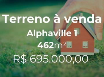 Terreno · 462m² · Terreno à venda no Condomínio Alphaville 1 - Uberlândia/MG