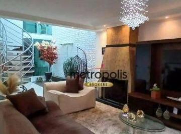 Sala  · Sobrado com 3 dormitórios à venda, 294 m² por R$ 975.000,00 - Vila Linda - Santo André/SP