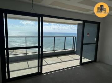 Apartamento · 103m² · 3 Quartos · 2 Vagas · Apartamento Frente MAr em Jaguaribe, com 3 suites, prédio novo, Vista fantástica,