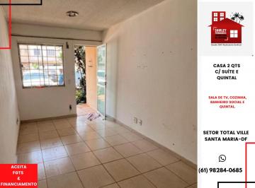 Casa de 2 quartos, Santa Maria · Casa térrea 2 Qts c/ Suíte e Quintal Qd 104 Total Ville Santa Maria-DF