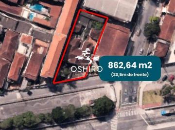 Terreno · 863m² · Terreno à Venda no Bairro Campo Grande em Santos