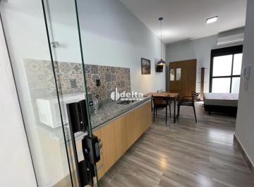 Casa · 80m² · 1 Quarto · 1 Vaga · Casa Mobiliada com 1 quarto sendo 1 suíte disponível para locação no bairro Minas Gerais em Uberlând