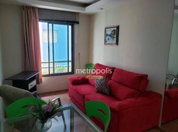 sala · Apartamento com 1 dormitório para alugar, 47 m² por R$ 3.606,61/mês - Centro - São Caetano do Sul/SP