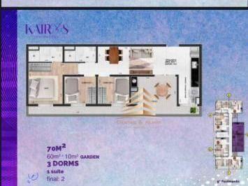 a0d5a2393b5d0832e5265fd1701fe5f18f25471c · Apartamento com 2 dormitórios à venda No Condominio KariosCom 55 m² por R$ 420.750 - Vila Rosália -