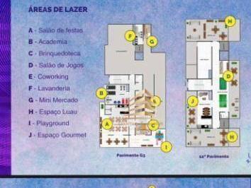 a088d63af3beef084a23cbf69710fda1caa84514 · Apartamento com 2 dormitórios 1 Suite à venda, 55 m² por R$ 420.750 - Vila Rosália - Guarulhos/SP