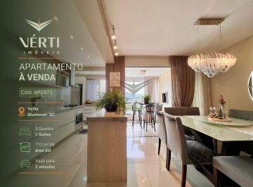 a45970ca58a8a8c67e9e1c3c9808ddc9f7c2e7bf · Apartamento com 3 dormitórios sendo 1 suíte à venda, 112 m² - Velha - Blumenau/SC
